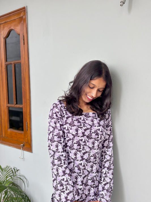 Bell hands short kurti